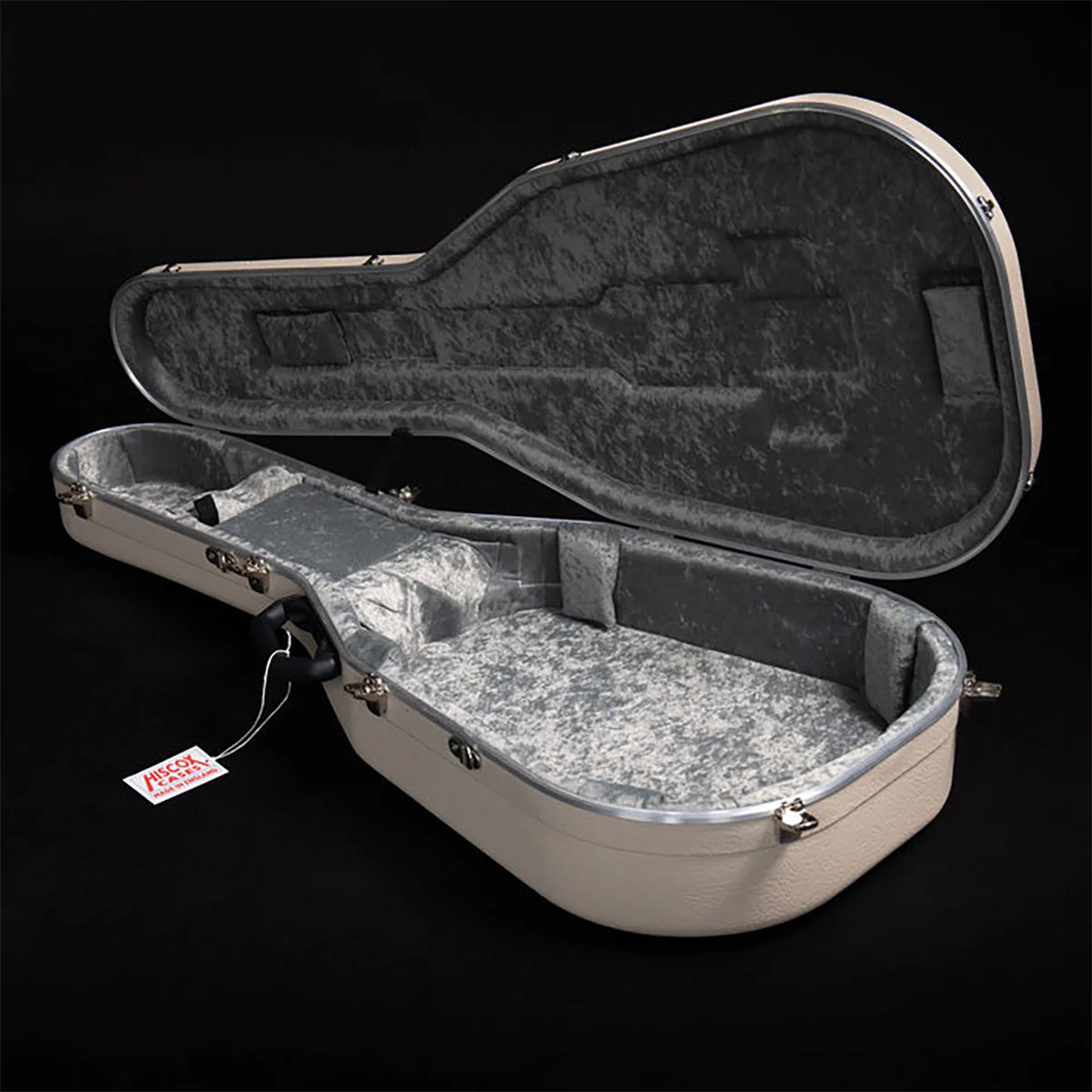 Hiscox Pro-II Dreadnought Acoustic Guitar Case Ivory - Image 3