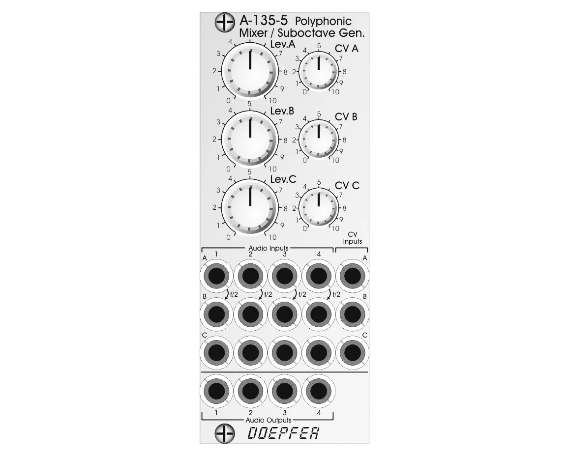 Doepfer A-135-5 Polyphonic Voltage-Controlled Mixer