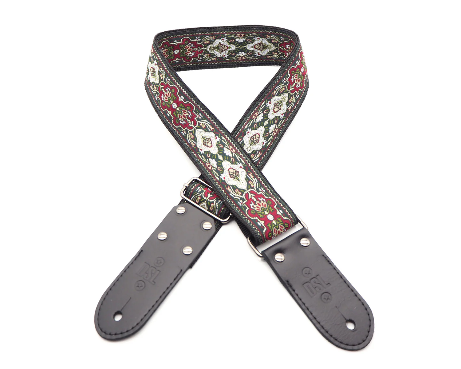 DSL Jacquard Weave AZ-Green Guitar Strap