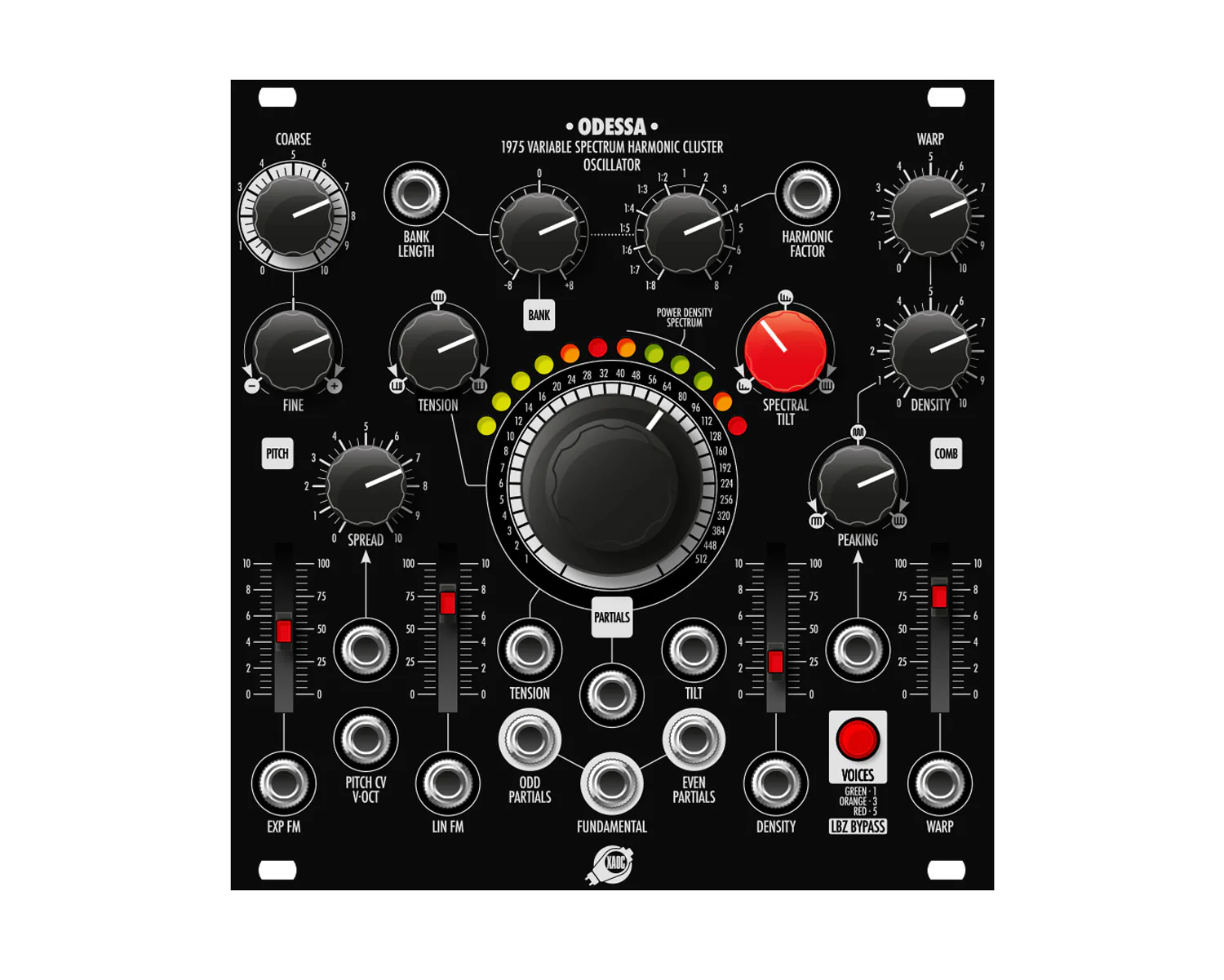 XAOC Devices ODESSA Replacement Panel - Black