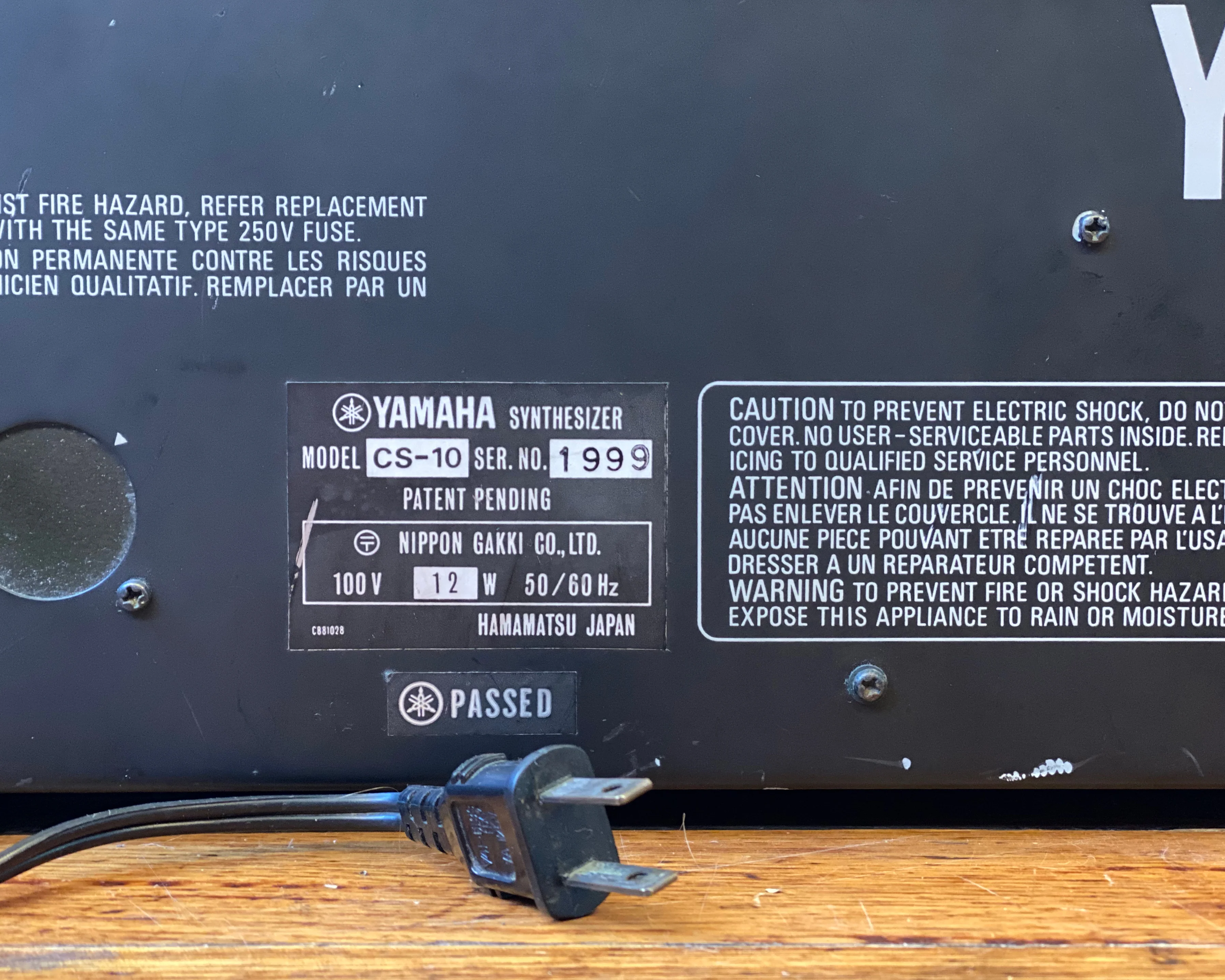 YAMAHA CS-10 Analogue Monophonic Synthesizer - Image 6