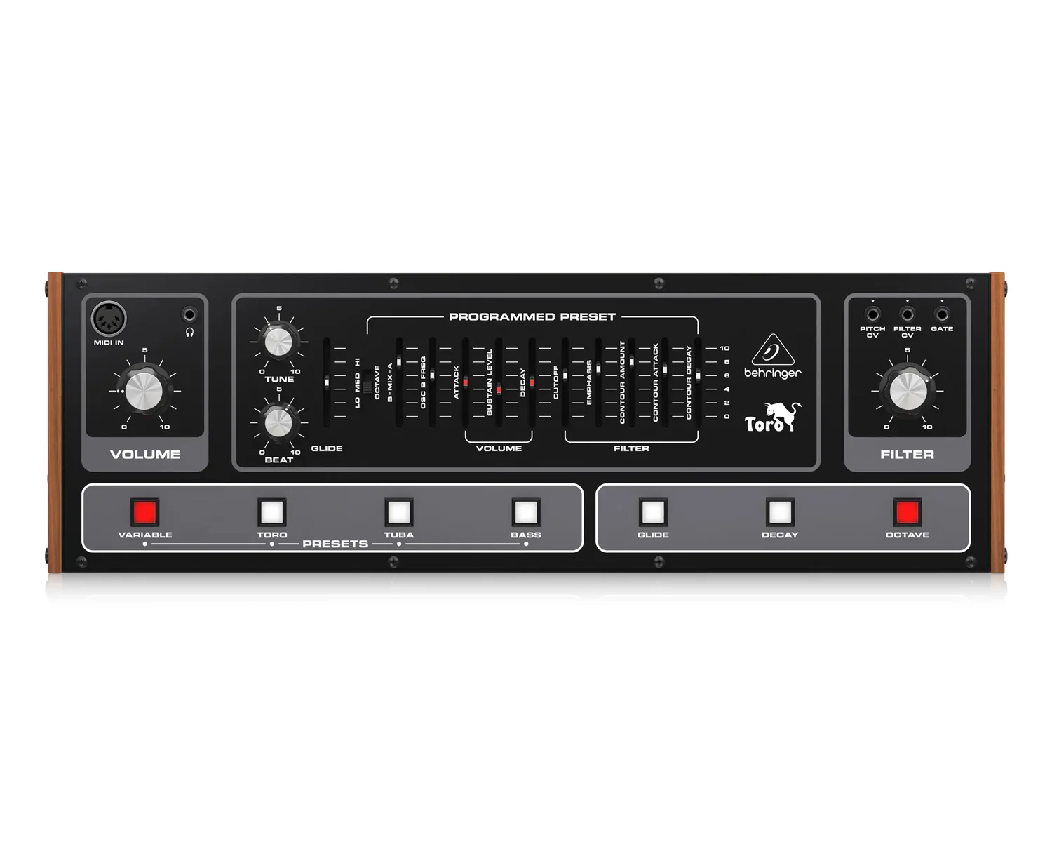 Behringer Toro Eurorack Compatible Analogue Bass Synthesizer