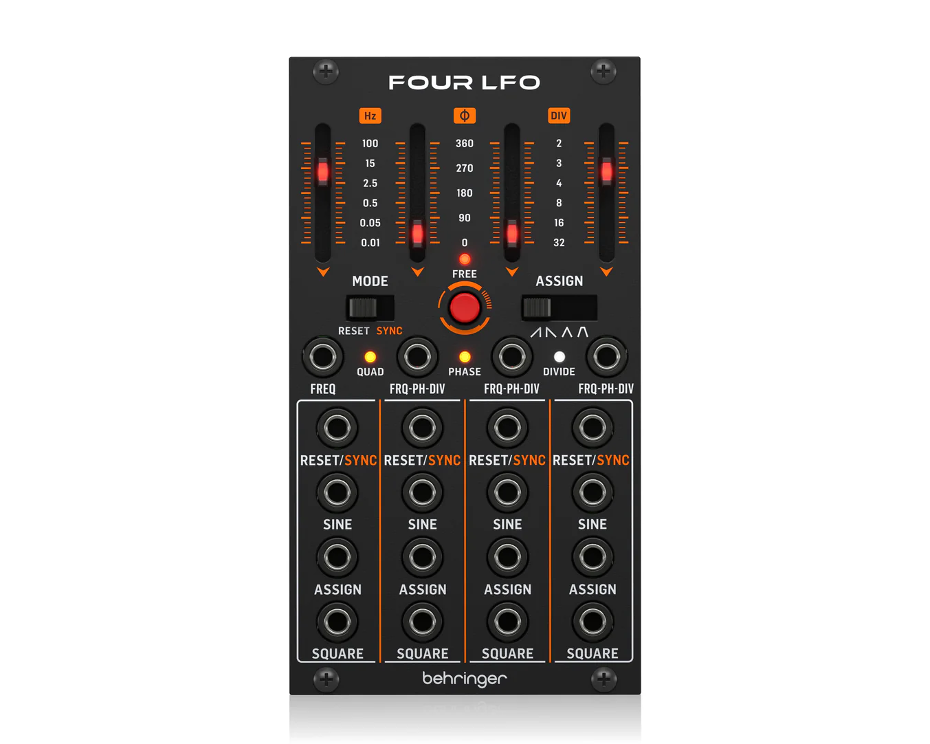 Behringer Four LFO Quad LFO w/ Assignable Waveforms for Eurorack