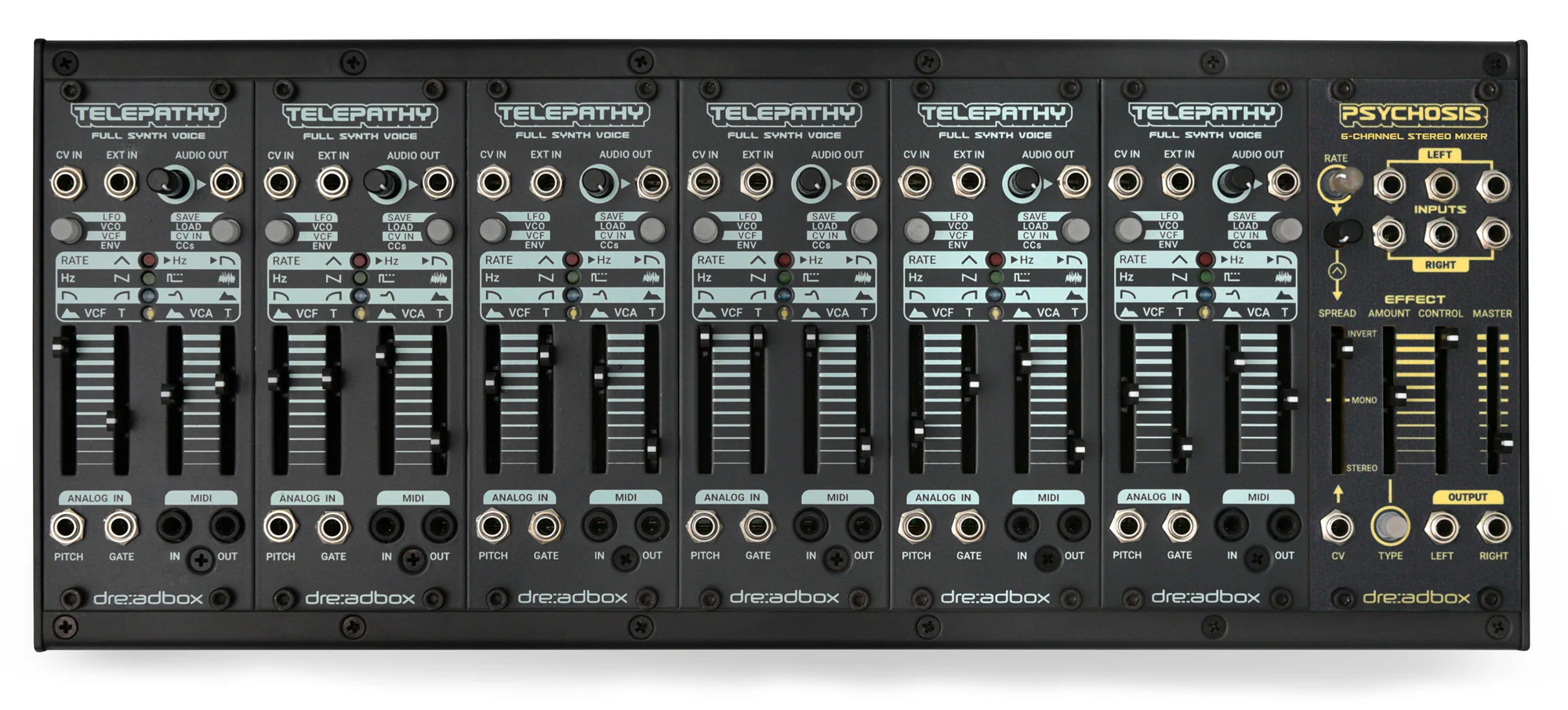 Dreadbox Telepathy Bundle w/ Psychosis Mixer - 70HP Modular 6-Voice Poly-Synth 🧠 - Image 5