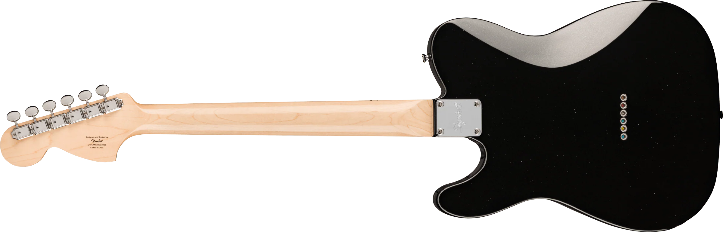 Fender Squier Paranormal Esquire Deluxe - Metallic Black - Image 5