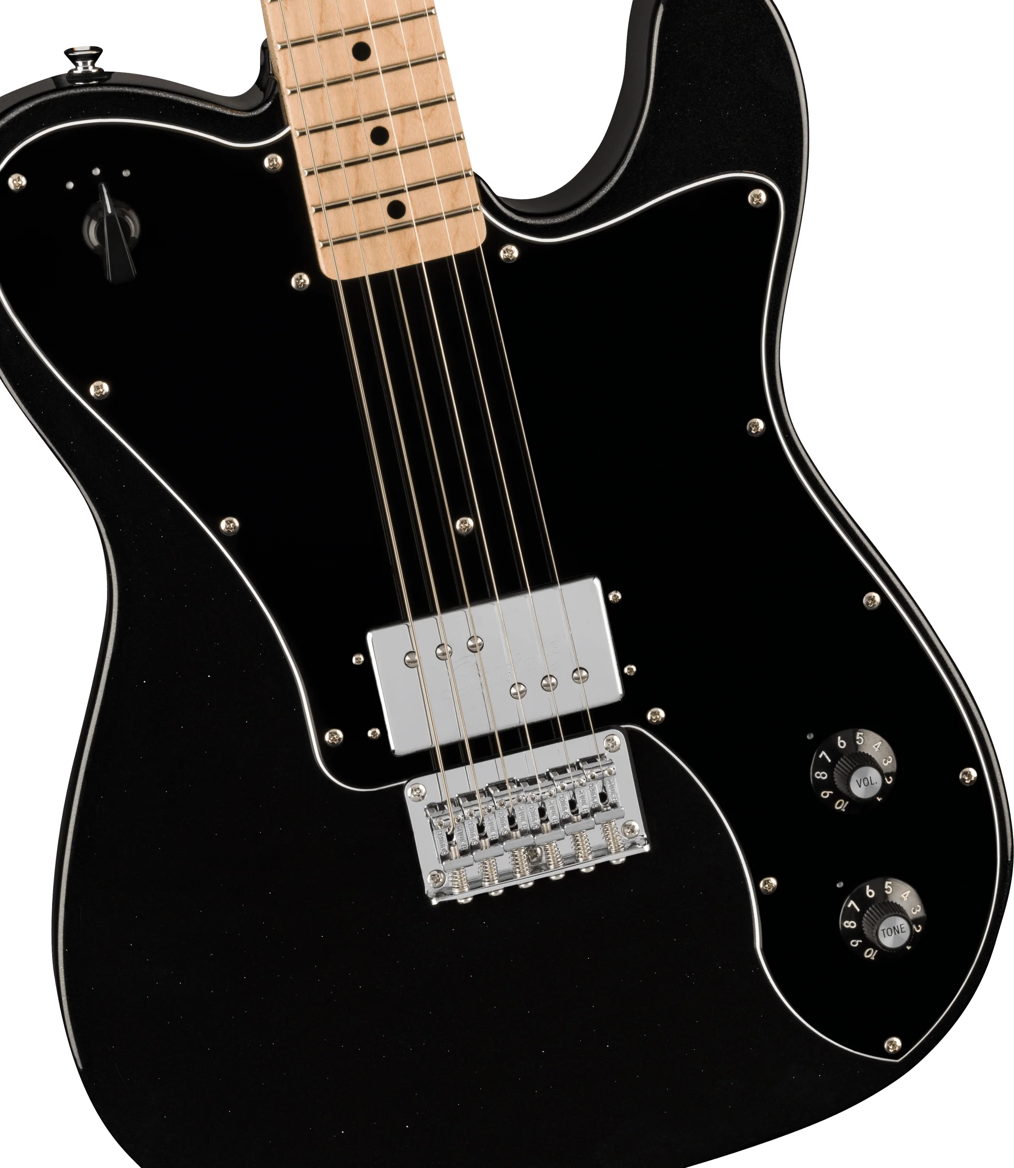 Fender Squier Paranormal Esquire Deluxe - Metallic Black - Image 6