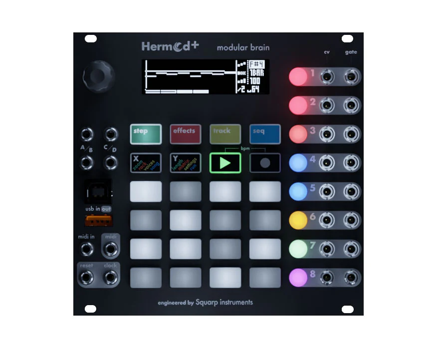 Squarp Instruments Hermod+ Modular Brain Sequencer & MIDI-CV Converter