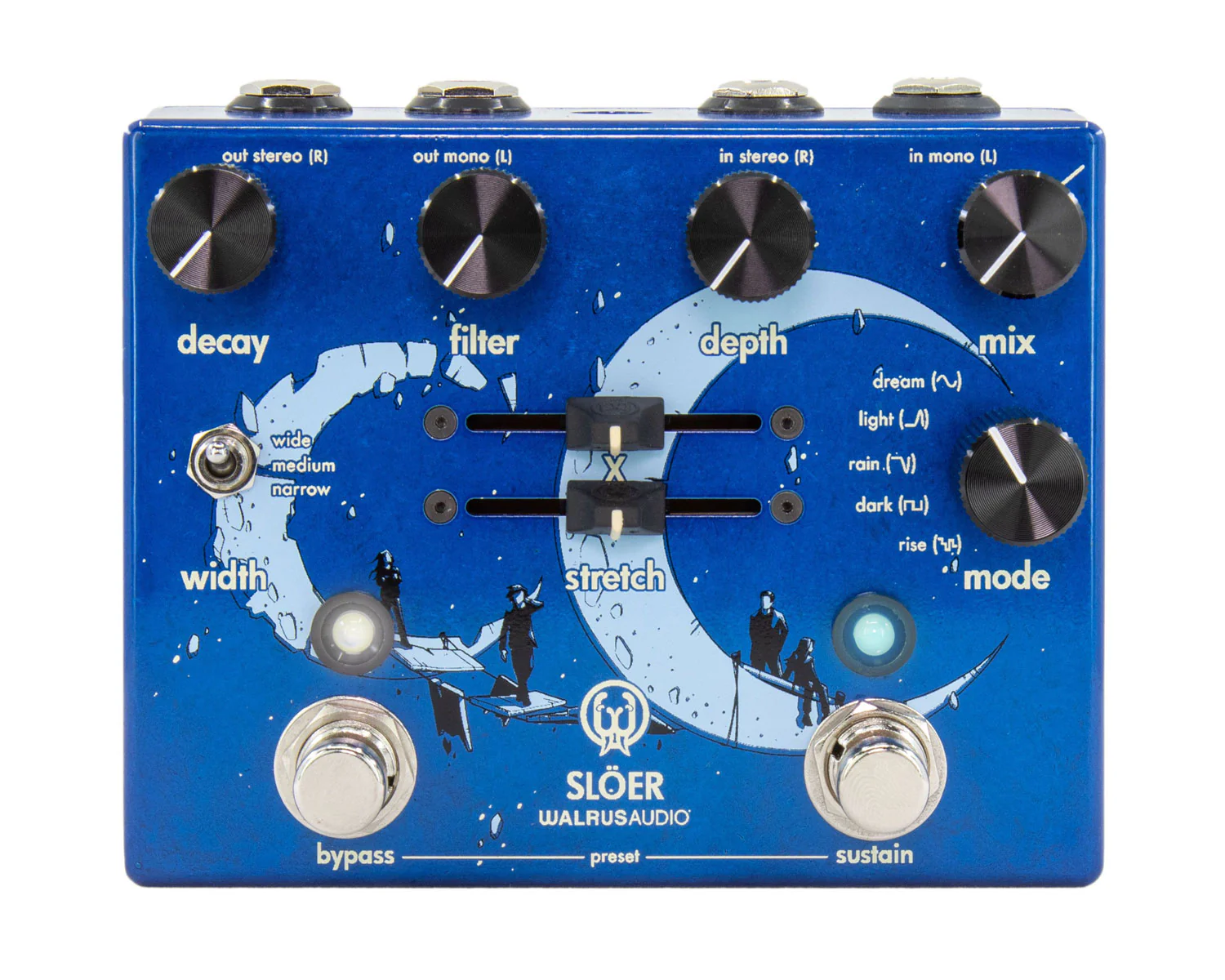 Walrus Audio SLÖER Stereo Ambient Reverb - Blue