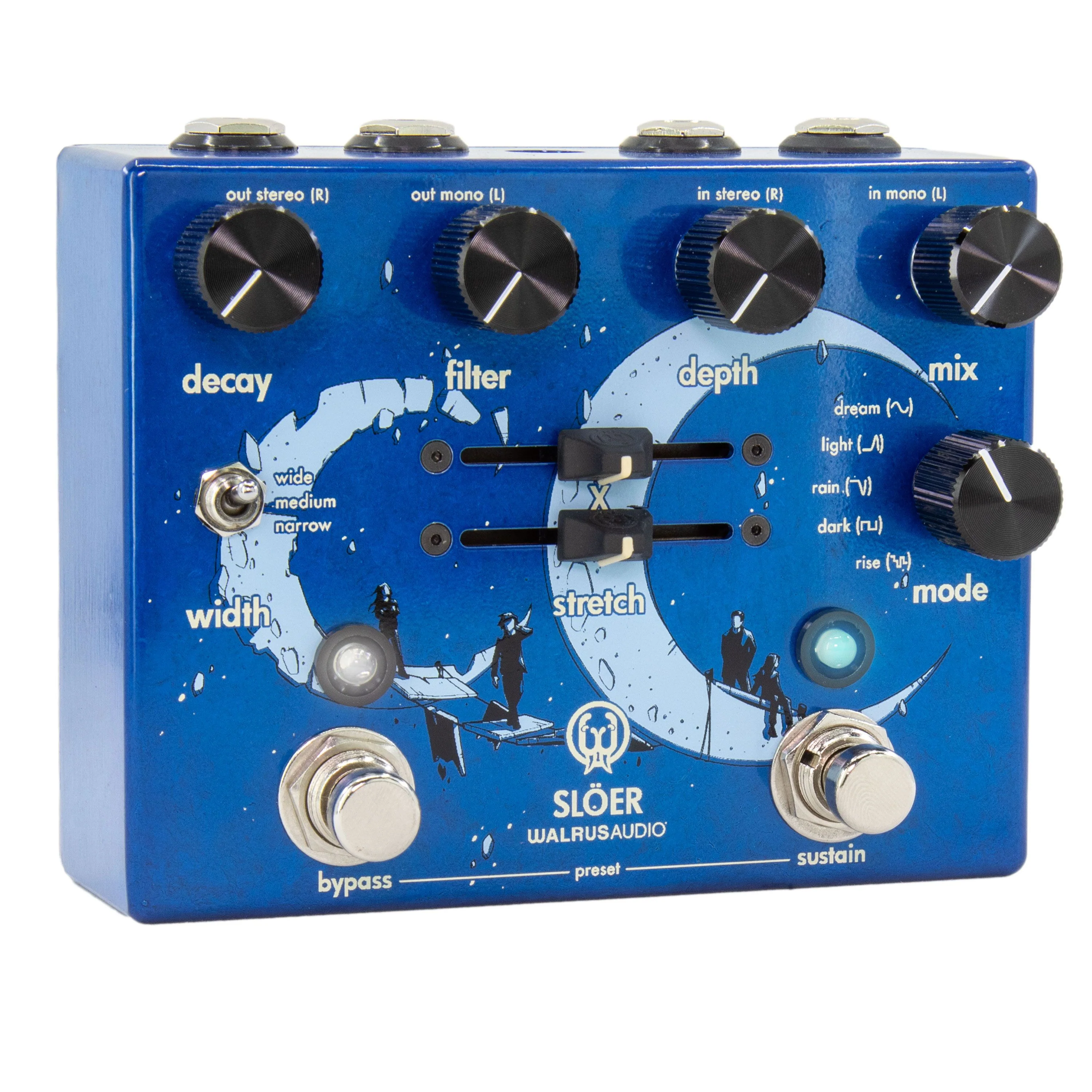 Walrus Audio SLÖER Stereo Ambient Reverb - Blue - Image 3