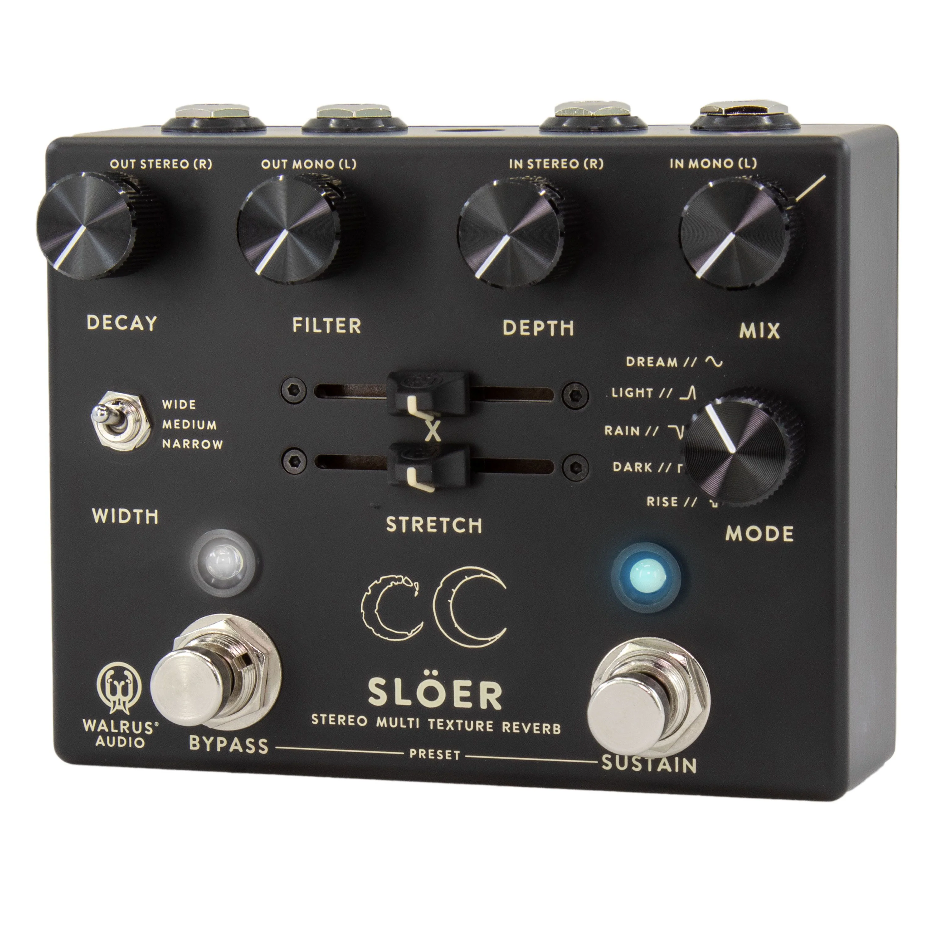 Walrus Audio SLÖER Stereo Ambient Reverb - Black - Image 2