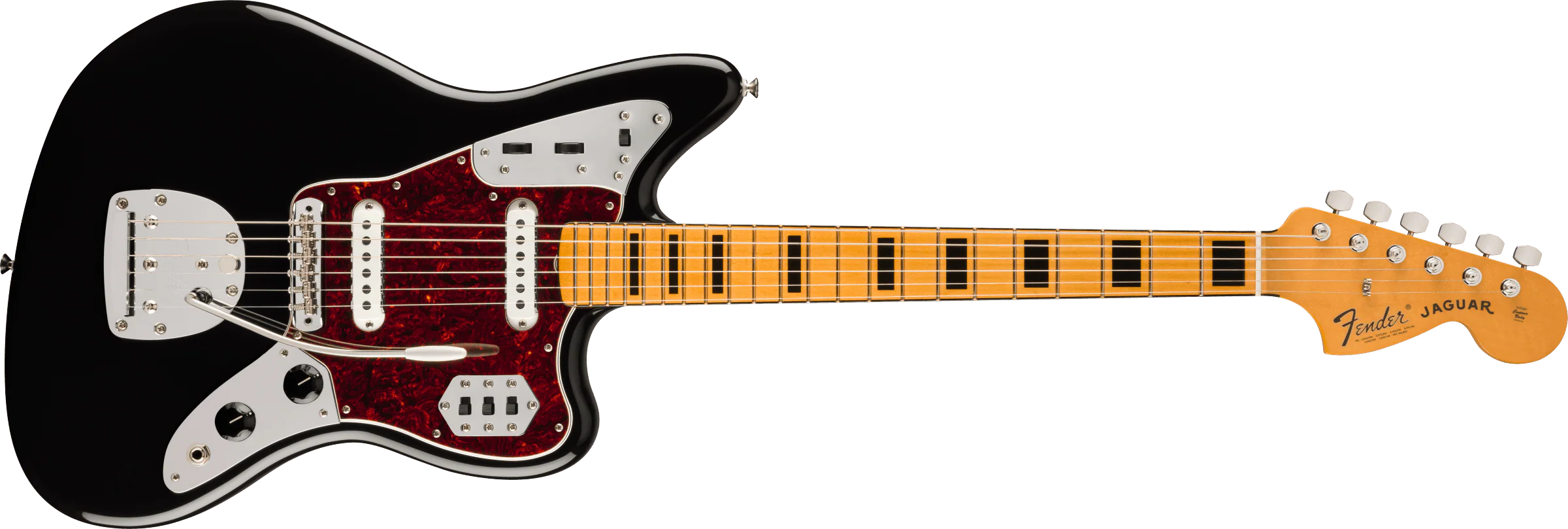 Fender Vintera II 70s Jaguar - Black - Image 2