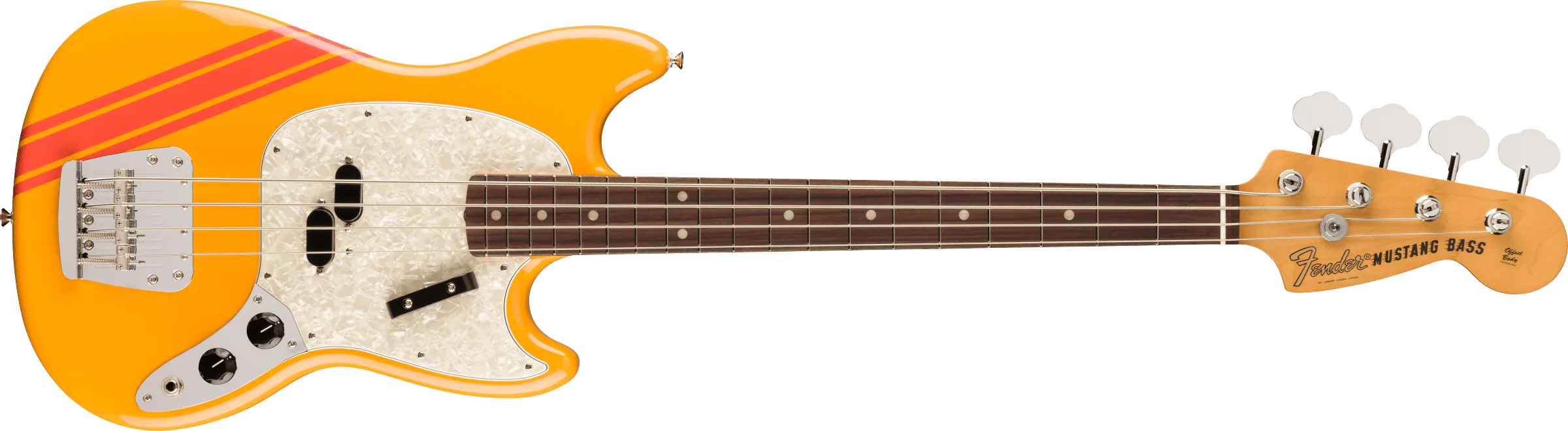 Fender Vintera II 70s Mustang Bass - Competition Orange - Image 3