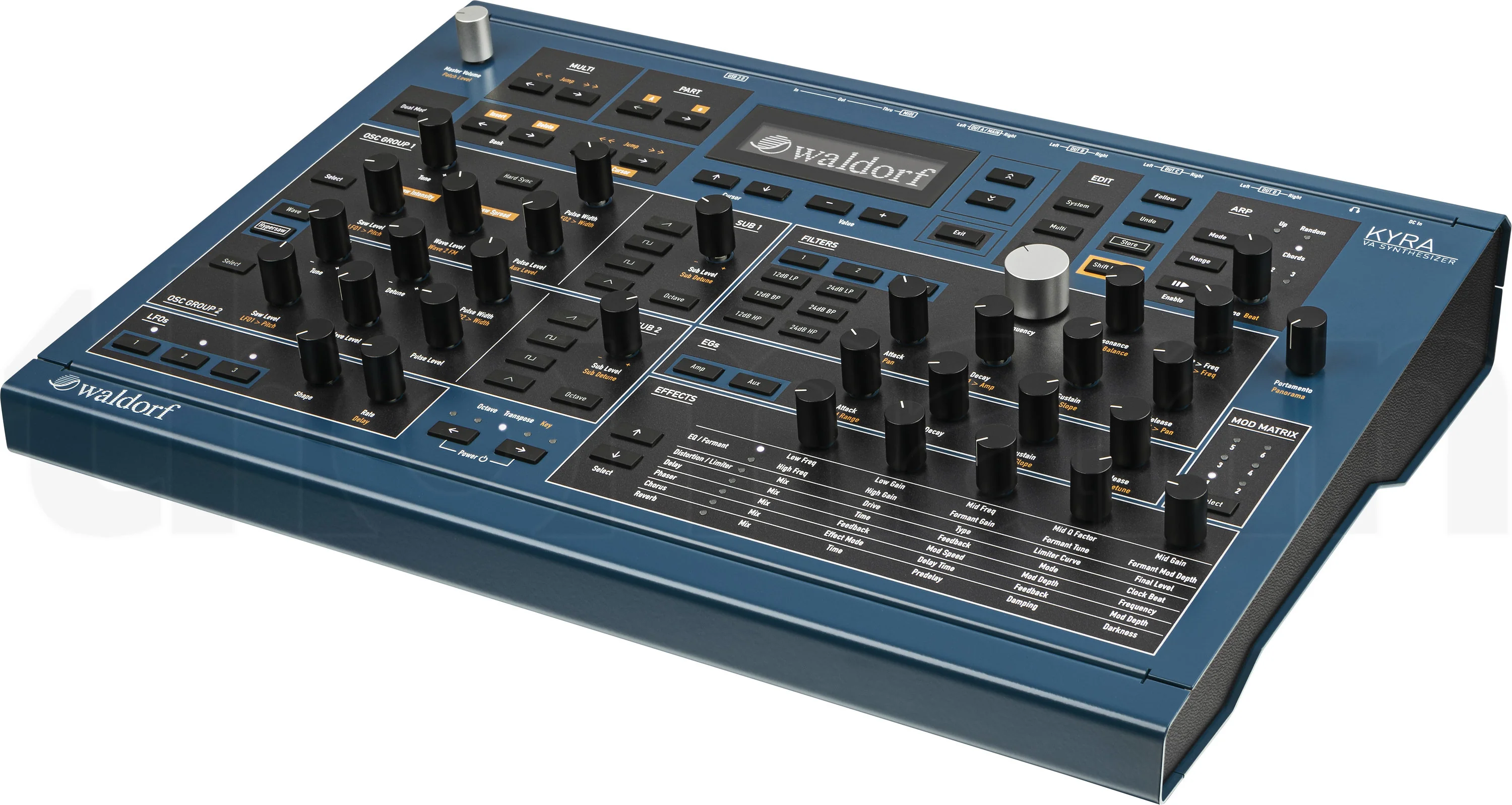 Waldorf Special Edition Seablue Kyra SE 128 Voice Desktop Synthesizer - Image 2
