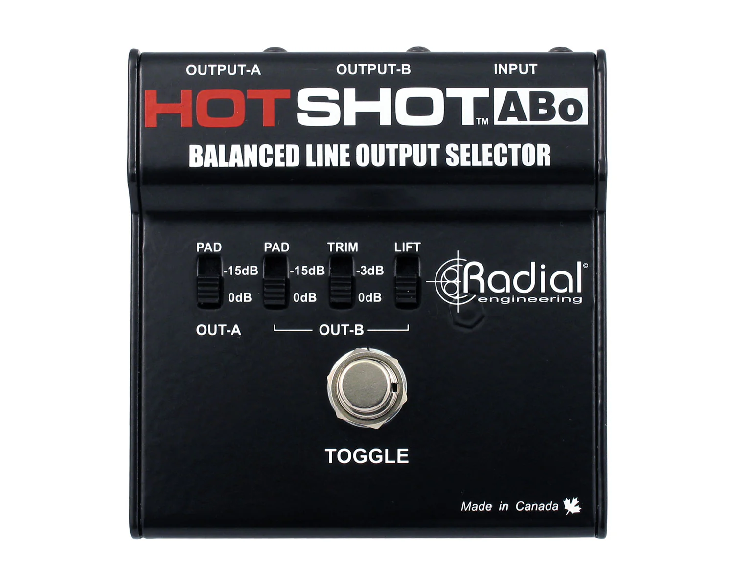 Radial HotShot ABo Balanced Line Output Selector
