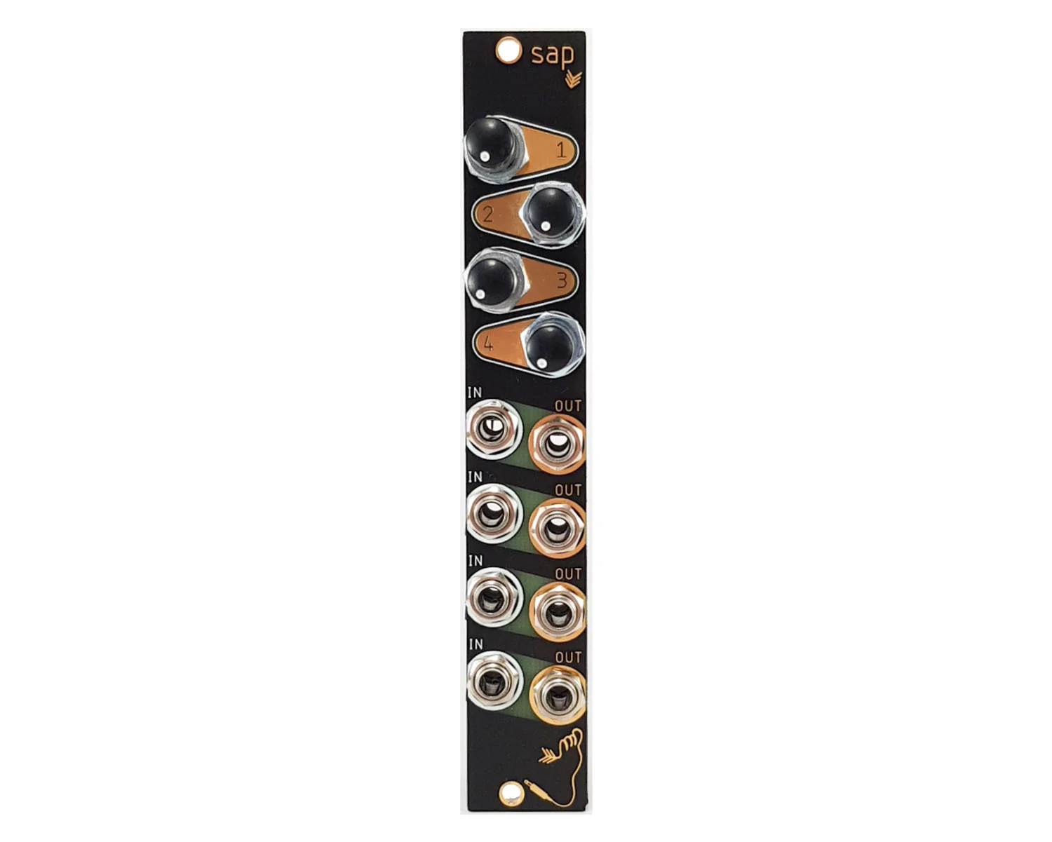 Tenderfoot Sap 4-Channel Passive Attenuator Eurorack Module