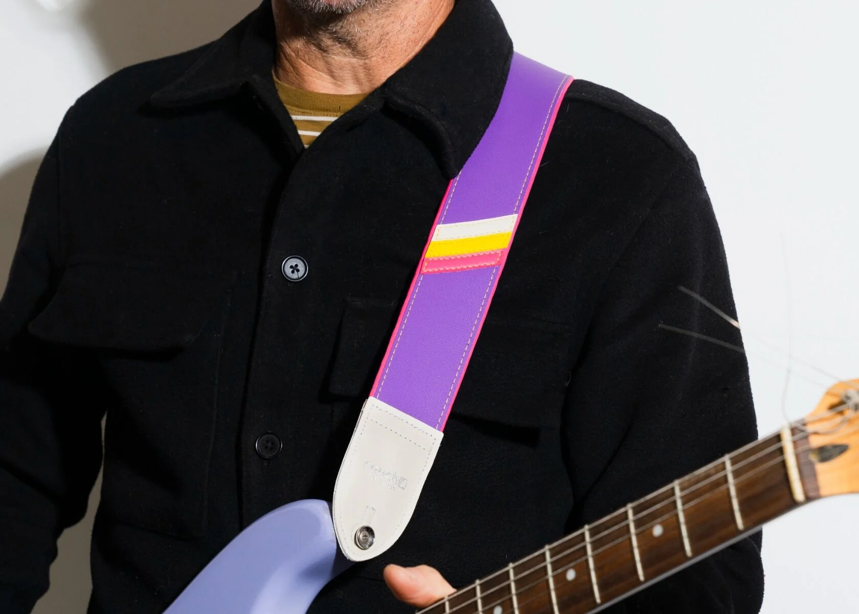 Couch Straps 90s Tracksuit Vegan Guitar Strap - V2 - Image 5