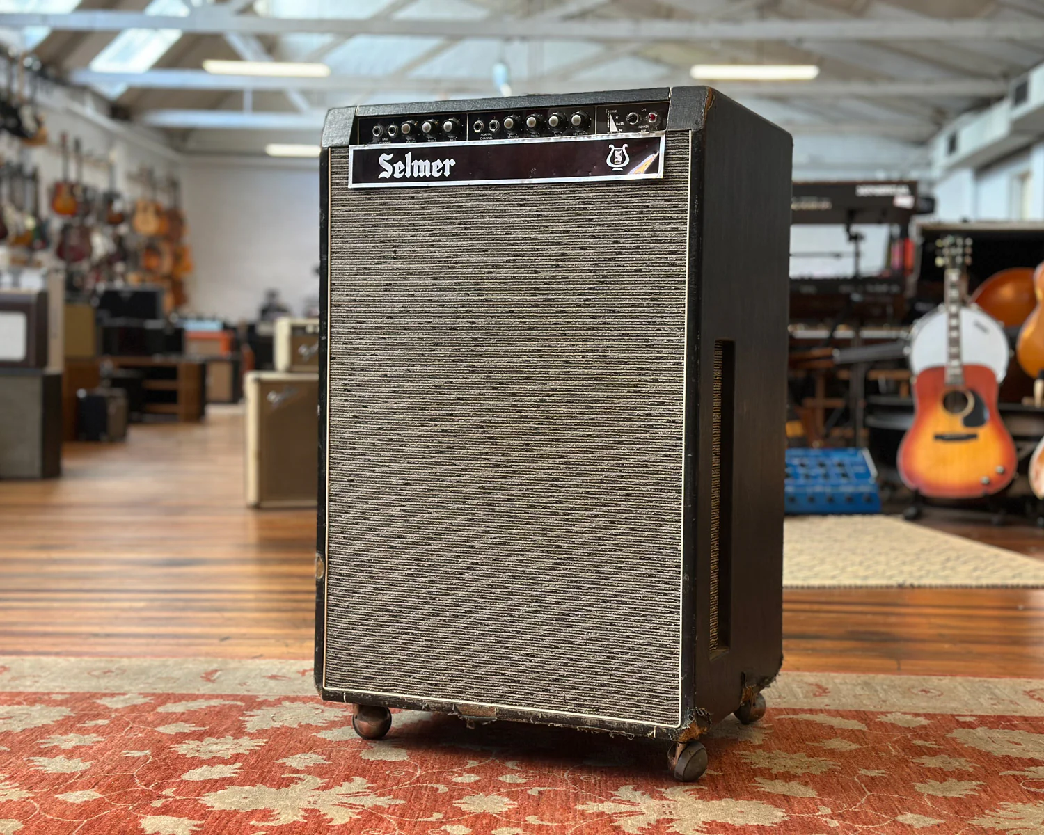1960s Selmer Treble N' Bass 50 Leslie Model 16 2x12" Combo Amplifier