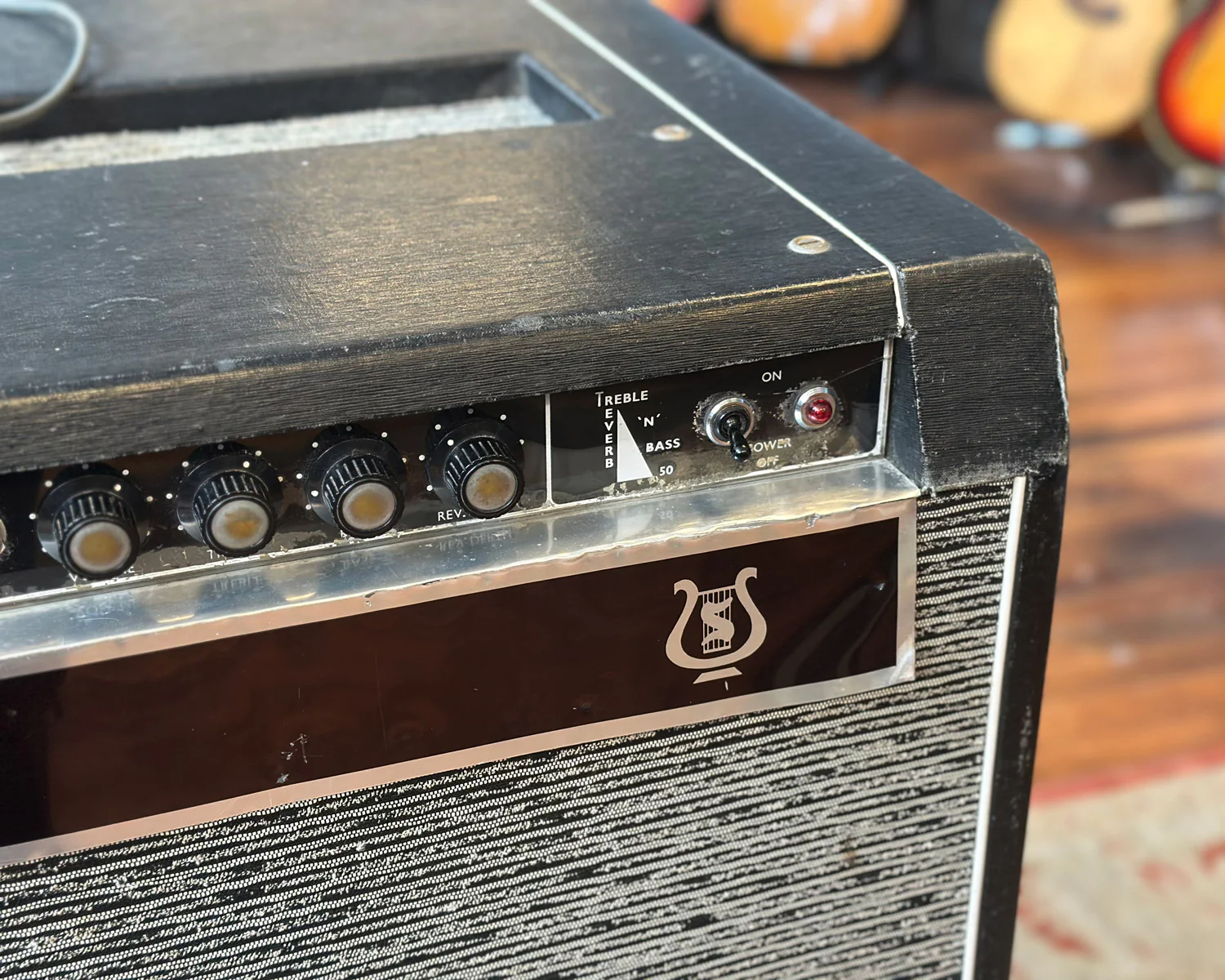 1960s Selmer Treble N' Bass 50 Leslie Model 16 2x12" Combo Amplifier - Image 3