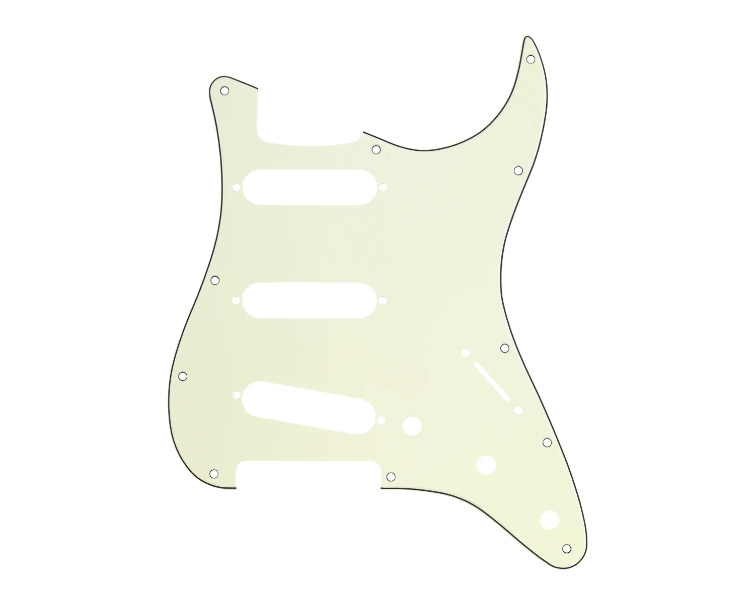 Fender Pickguard, Stratocaster S/S/S  11-Hole Mount, Mint Green MG/B/MG 3-Ply