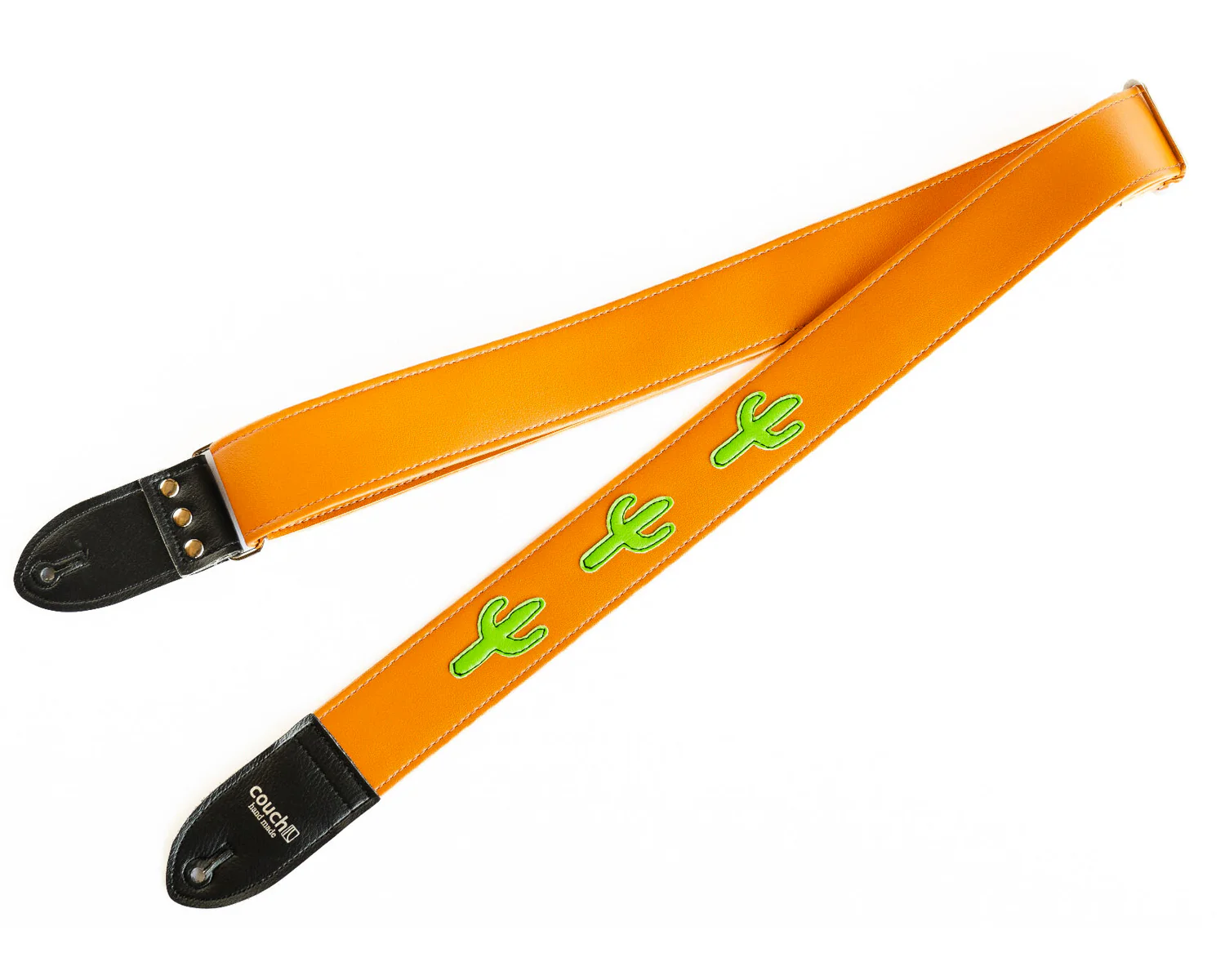 Couch Straps Neon Cactus Vintage Guitar Strap