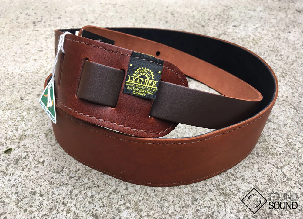 Colonial Leather SOS25-BR Suede Backed Soft Leather 2.5" Strap - Brown