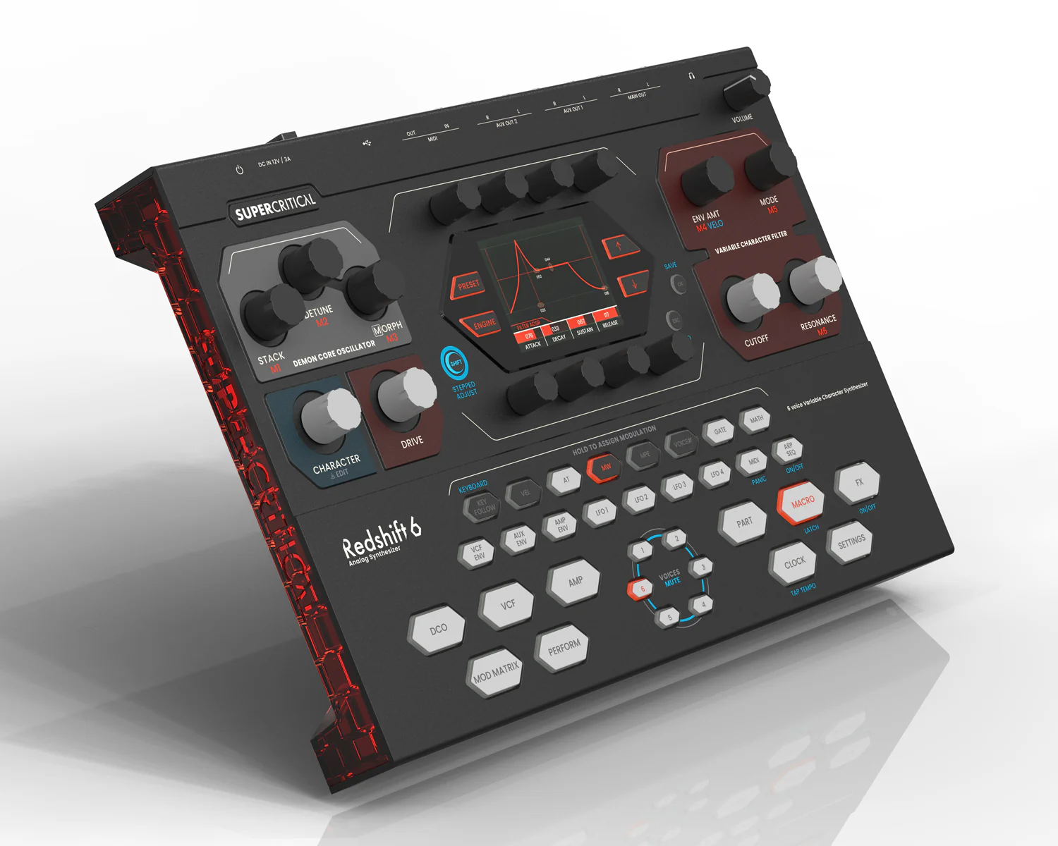 Supercritical Redshift 6 Voice Desktop Synthesizer Module - Image 3