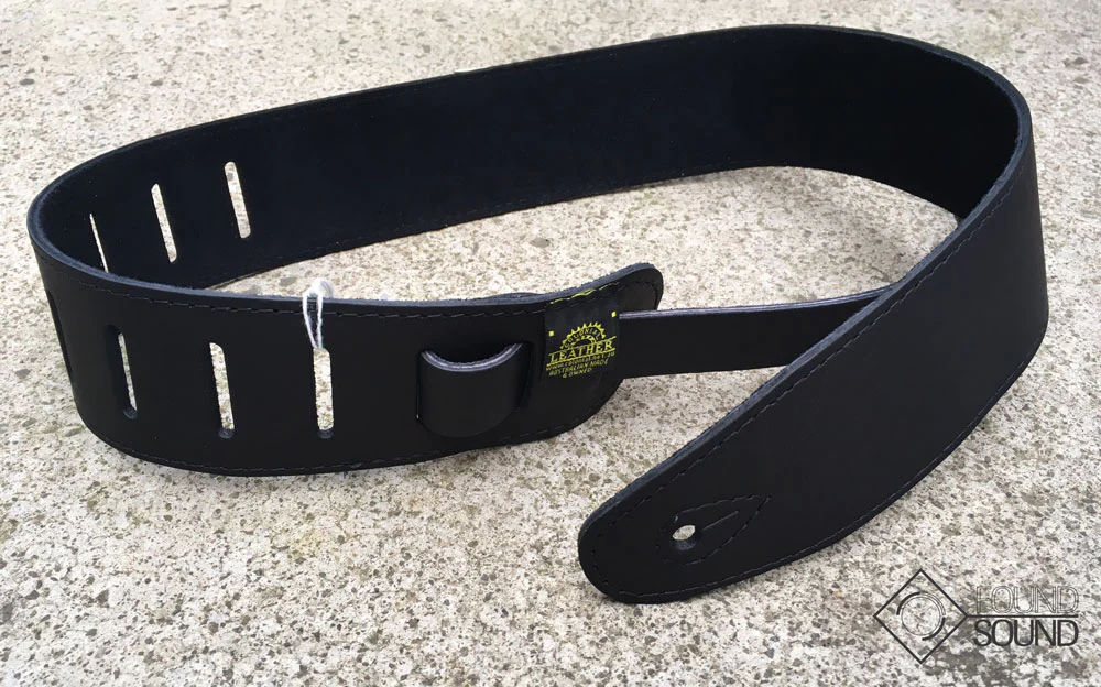 Colonial Leather SOS25 Suede Backed Soft Leather 2.5" Strap - Black
