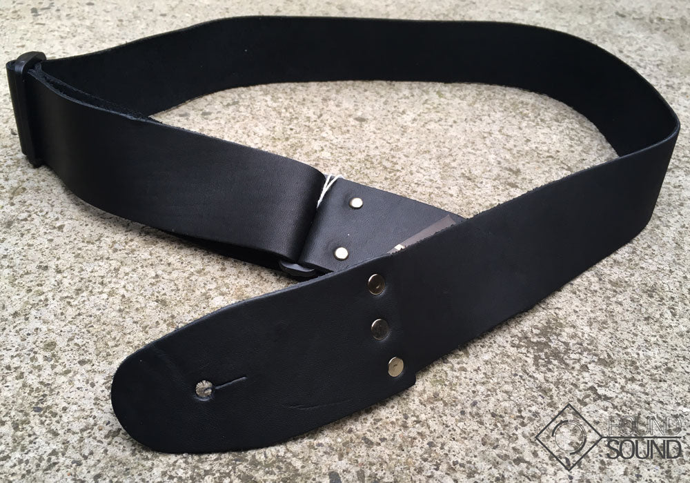 Colonial Leather SAS Soft Slide Adjustable Leather 2" Strap - Black