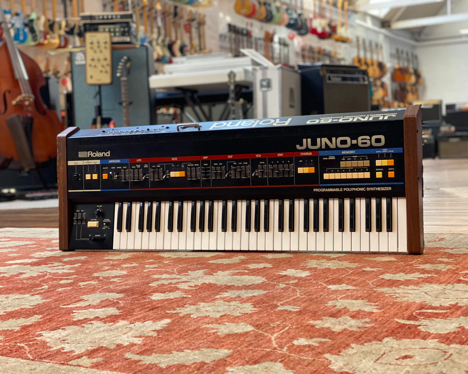 1983 Roland Juno 60 Six Voice Analogue Synthesizer - Image 9