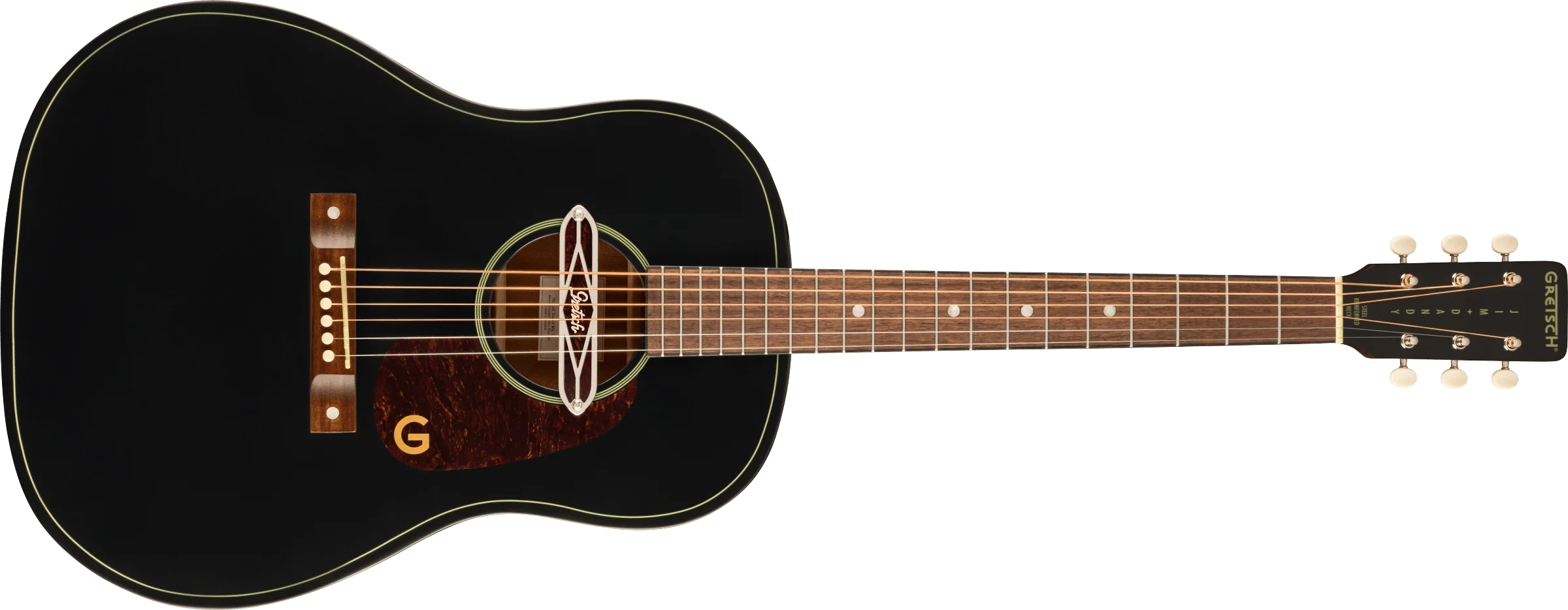 Gretsch Deltoluxe Dreadnought - Black Top - Image 2