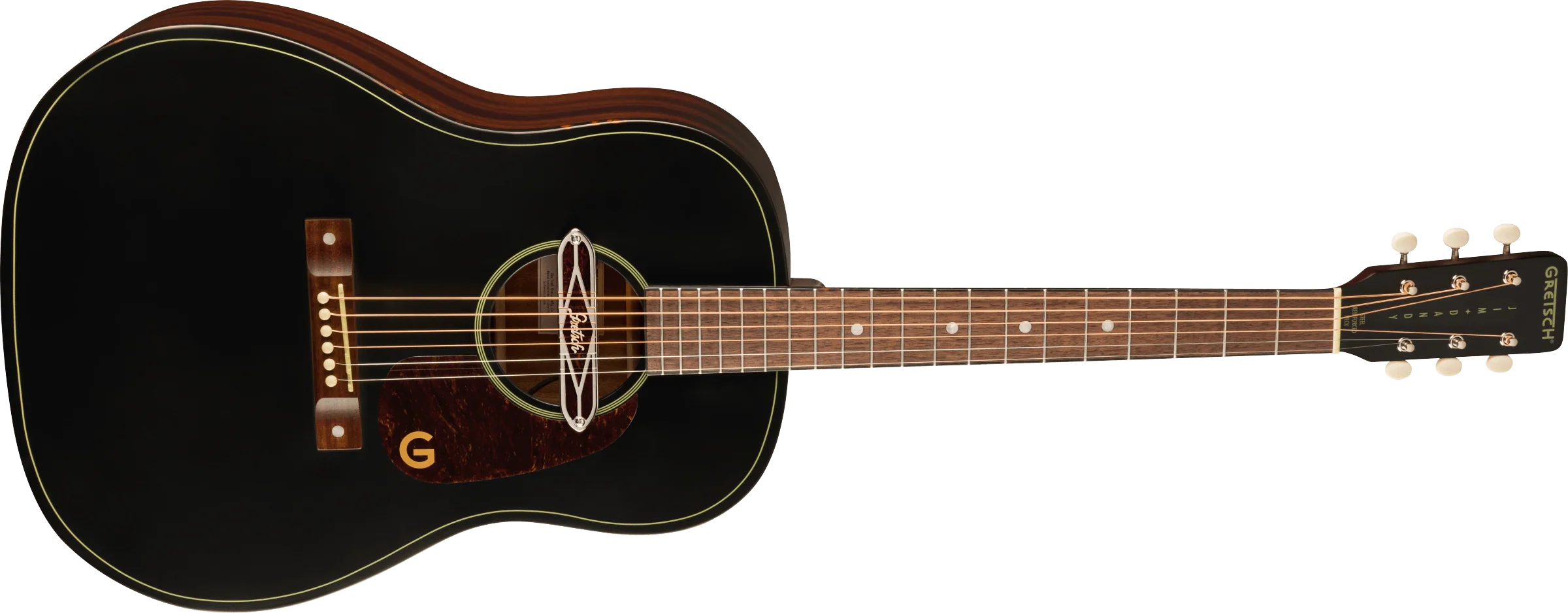 Gretsch Deltoluxe Dreadnought - Black Top - Image 4