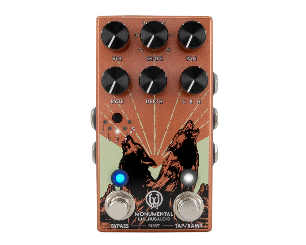 Walrus Audio Monumental Stereo Harmonic Tap Tremolo - Orange