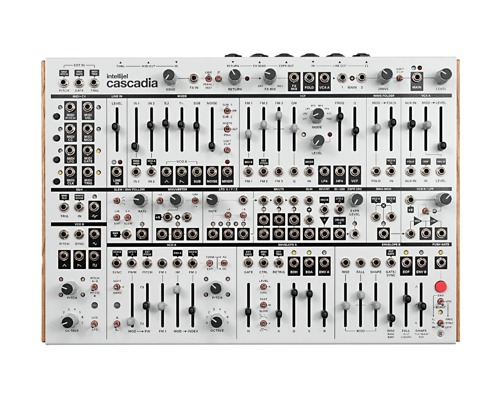 Intellijel Cascadia Semi-Modular Mono Synth - White Fog