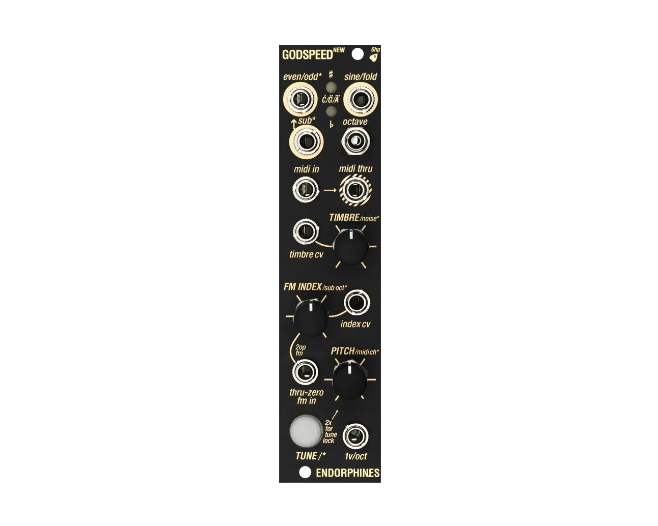 Endorphin.es Godspeed New Single Complex VCO - Black