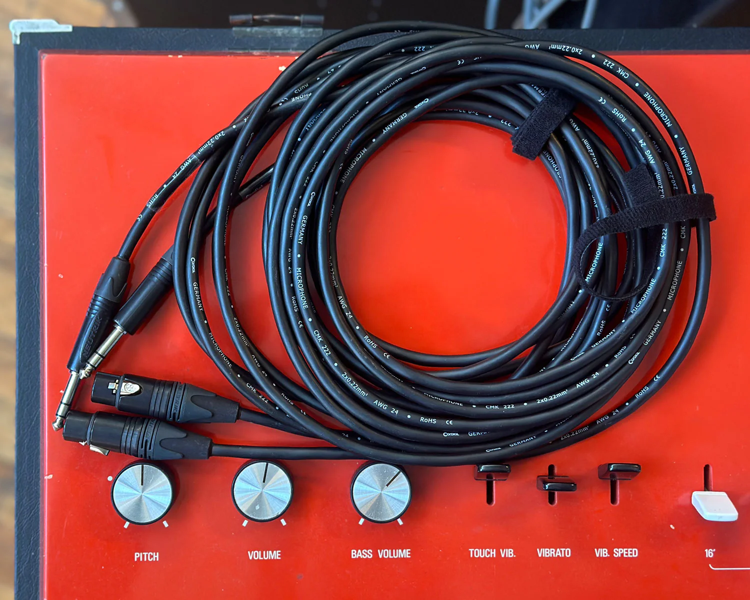 Cordial XLRf to 1/4" TRS 5m Pair