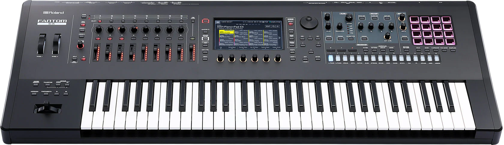 Roland FANTOM 6 EX 61-Key Workstation Keyboard Synthesizer - Image 4