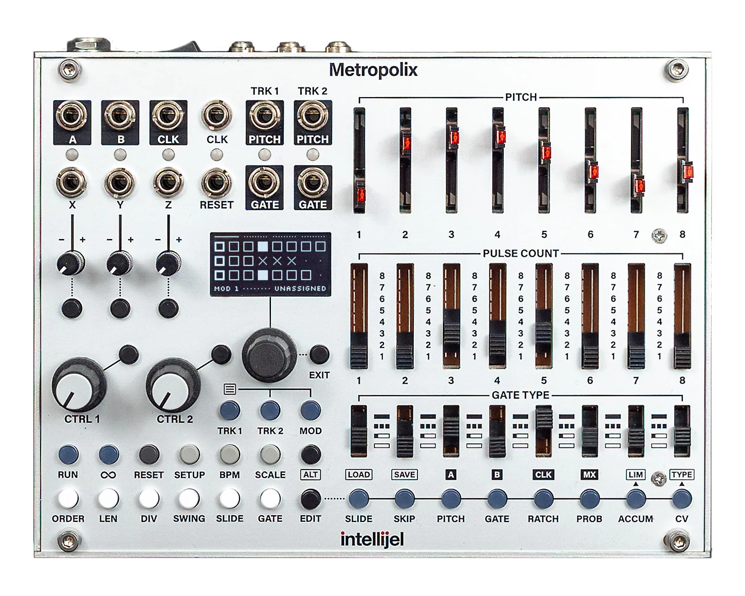 Intellijel Metropolix Solo Desktop Multitrack MIDI and CV Musical Sequencer