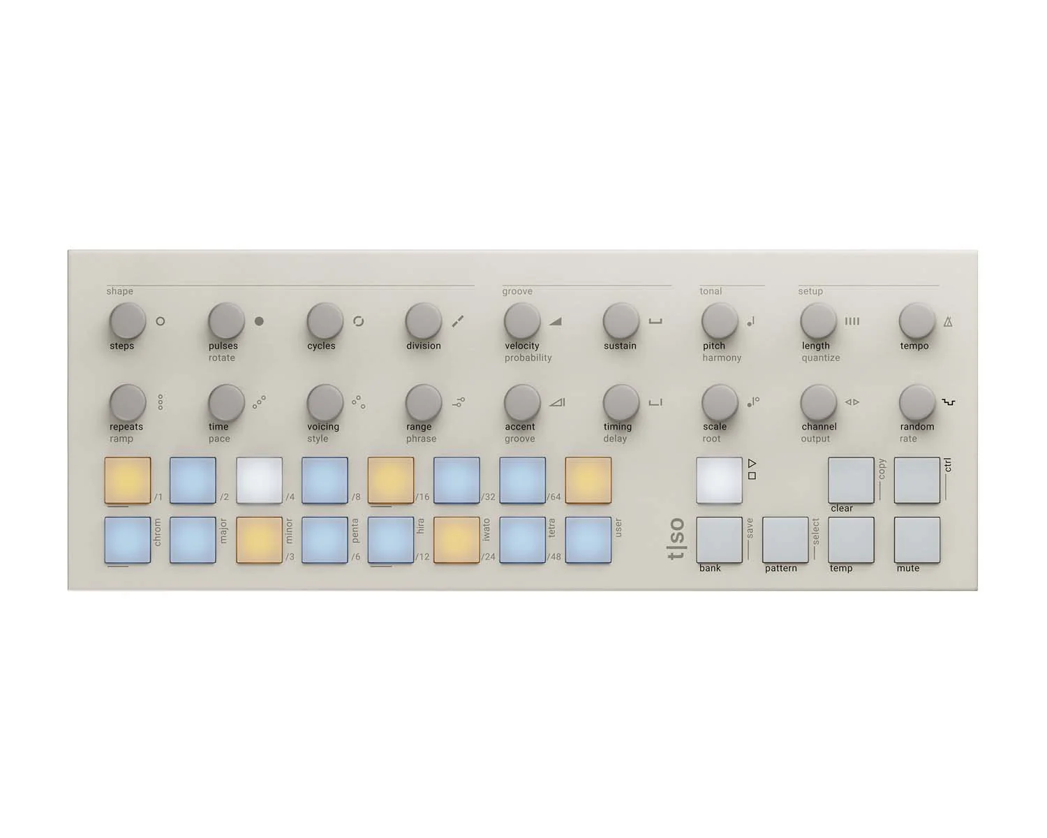 Limited Edition Torso Electronics T1 Algorithmic Sequencer - White