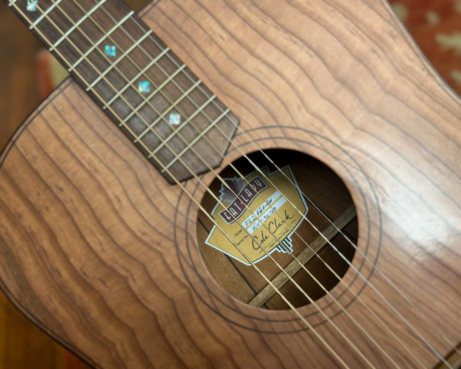 Cole Clark FL2 RDMAH Fat Lady 2 Series Dreadnought Acoustic Guitar - Image 12