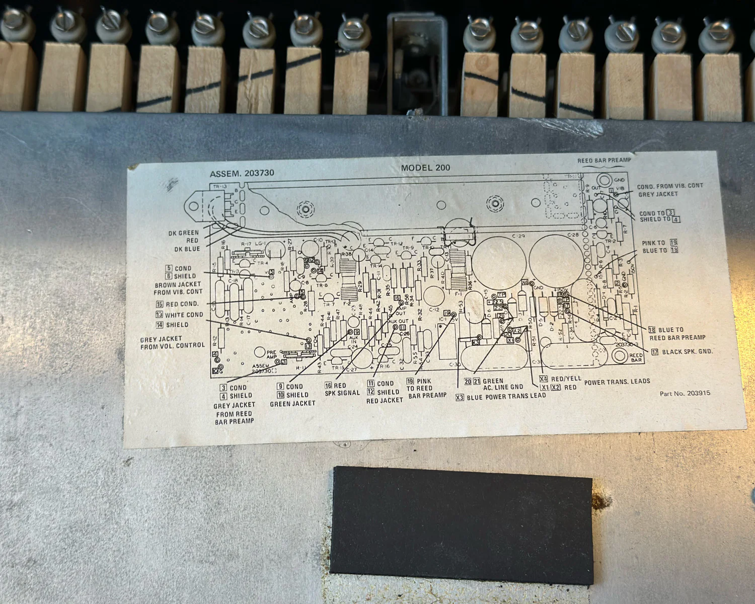 Vintage Wurlitzer 200A Student Electronic Piano - Image 8