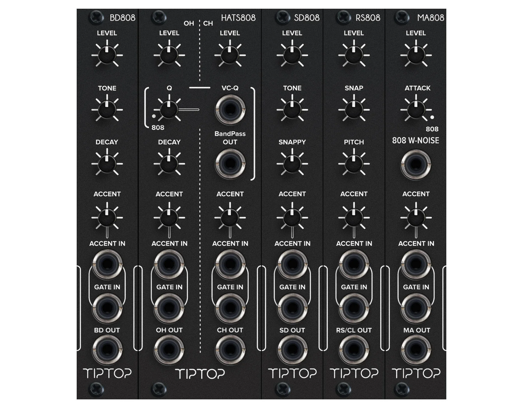 Tiptop Audio 808 Bundle - Black