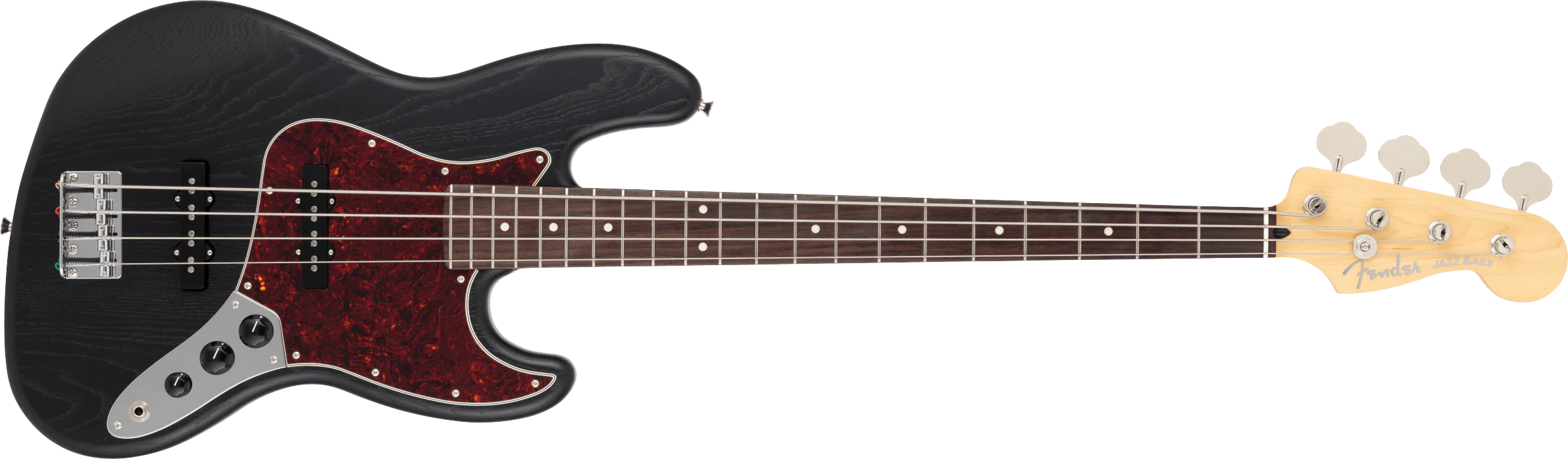 Fender Made in Japan Limited Jazz Bass Raw Ash - Black - Image 4
