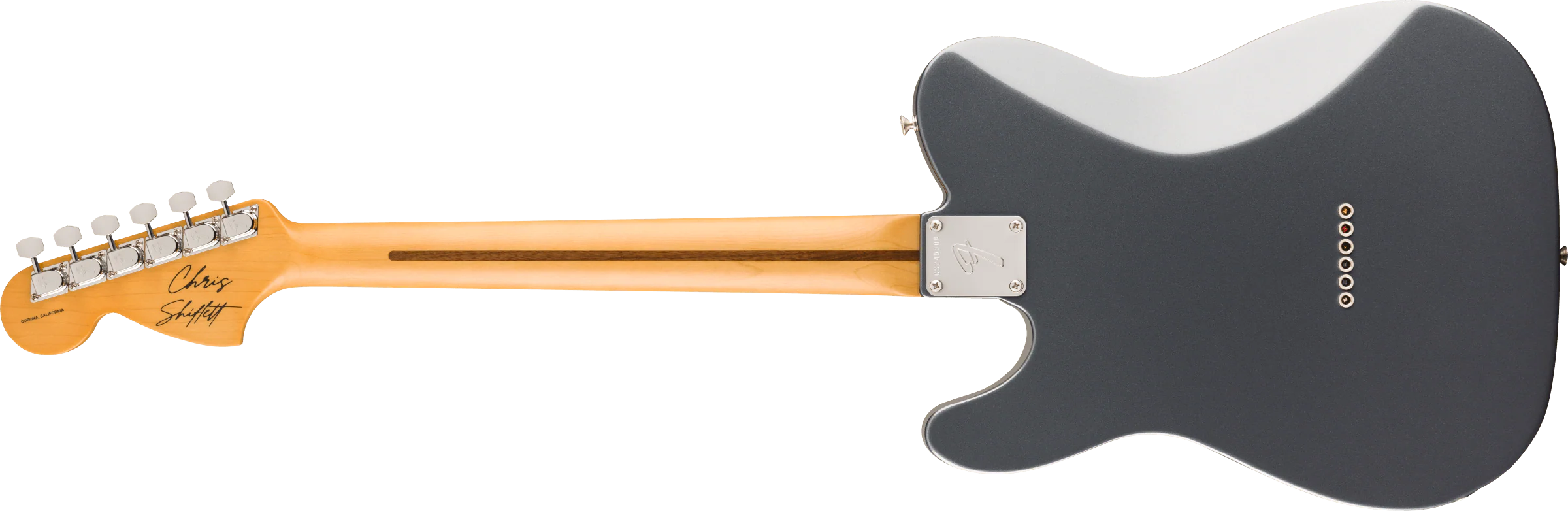 Fender Chris Shiflett Cleaver Telecaster Deluxe, Rosewood Fingerboard, Charcoal Frost Metallic - Image 3