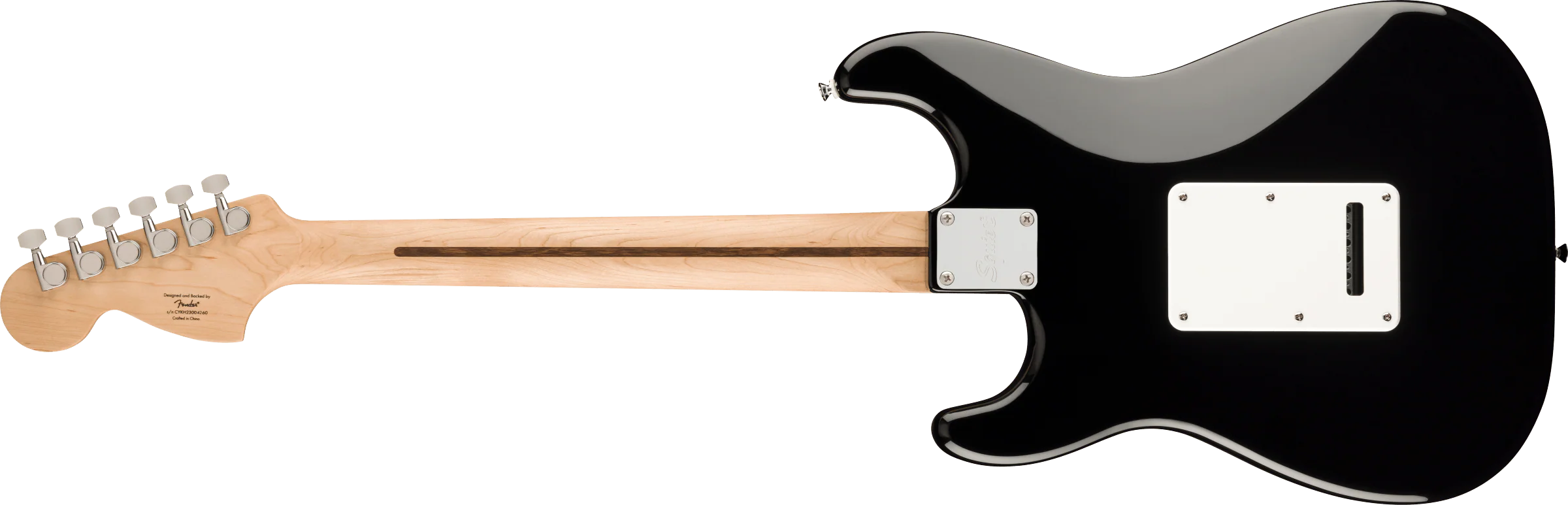 Fender Squier Affinity Series Stratocaster Mustang Micro Pack, Laurel Fingerboard, Black, Gig Bag - Image 4