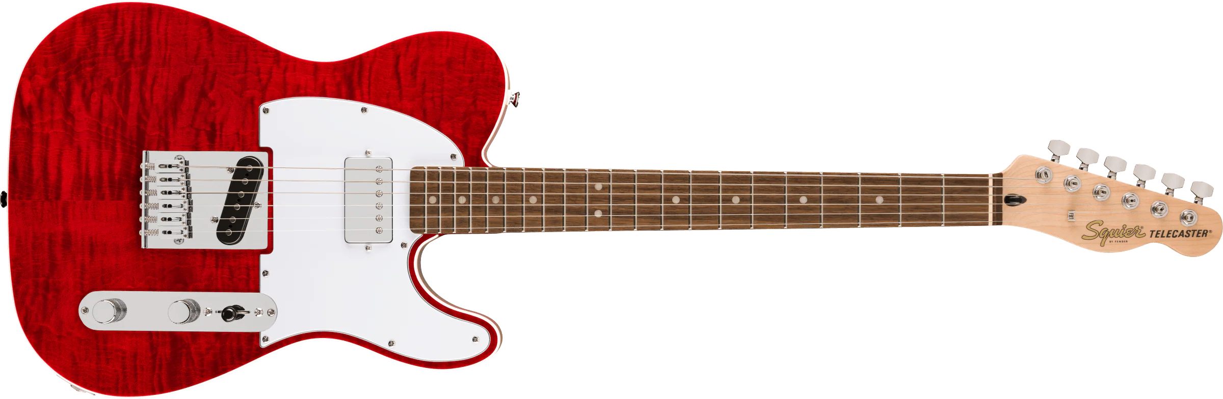 Fender Squier Affinity Series Telecaster FMT SH - Crimson Red Transparent - Image 4