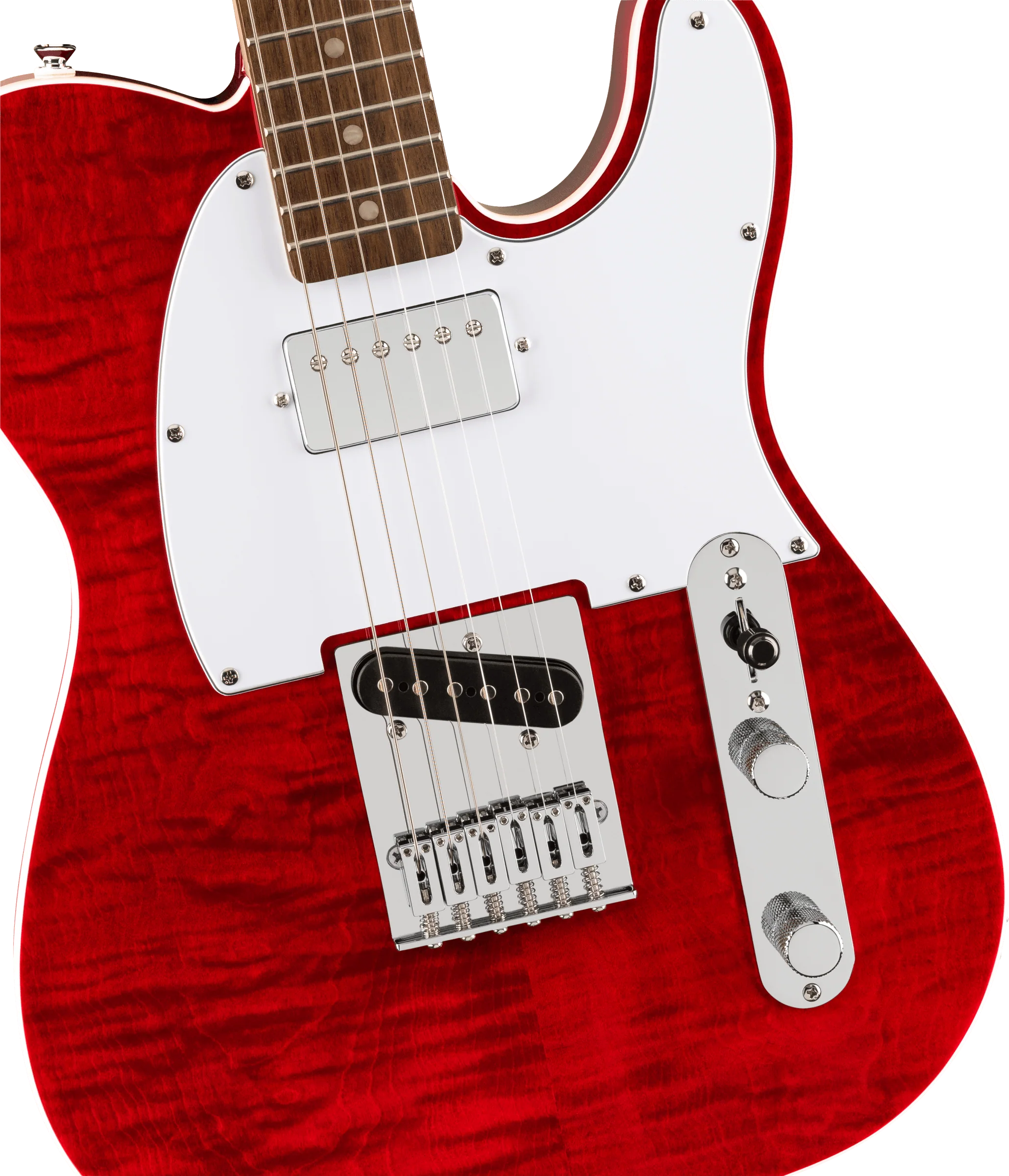Fender Squier Affinity Series Telecaster FMT SH - Crimson Red Transparent - Image 6