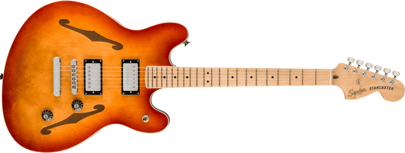 Fender Squier Affinity Series Starcaster Deluxe - Sienna Sunburst - Image 2
