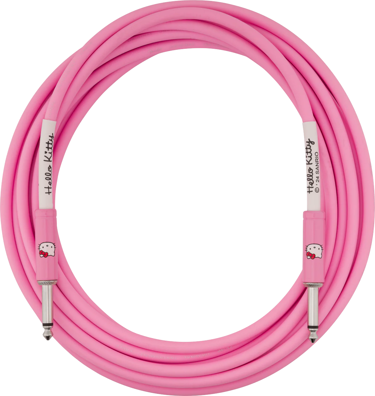 Fender Hello Kitty 18.6' Instrument Cable - Pink - Image 2