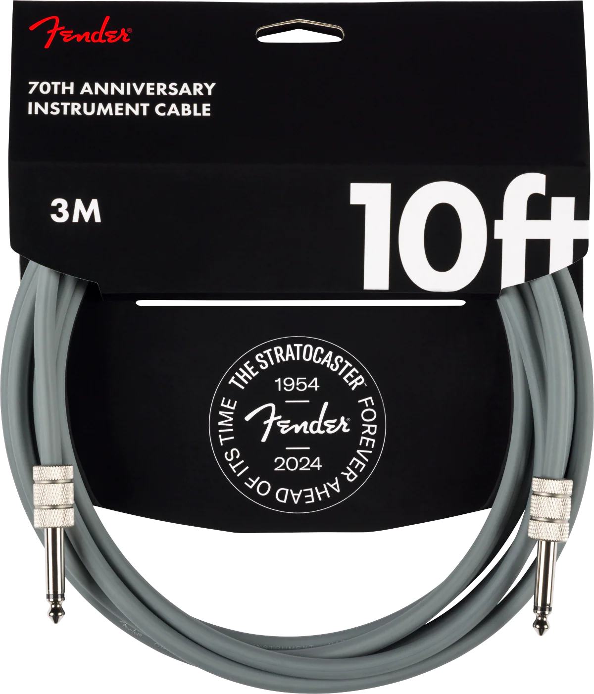 Fender 10' Anniversary Instrument Cable - Grey - Image 3