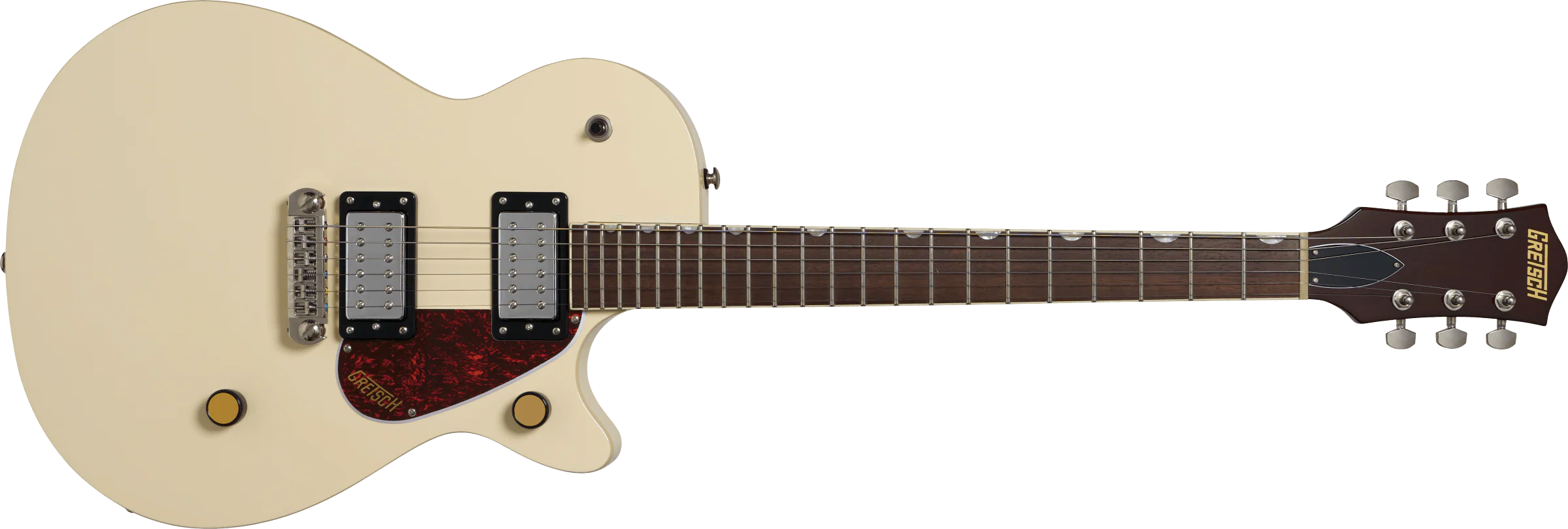 Gretsch Streamliner Jet Club Single-Cut with Wraparound, Laurel Fingerboard, Vintage White - Image 2
